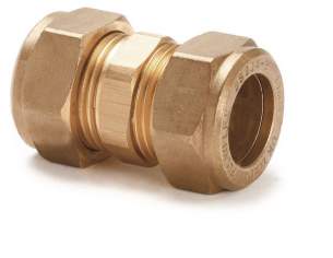 Center Compression Fittings -  Tradefix Straight Compression Coupling 22mm